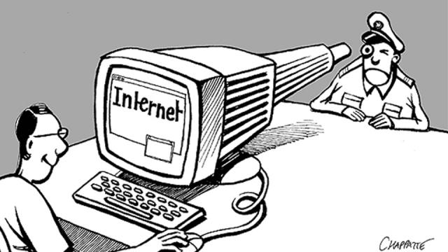 Does the internet allow more privacy than a totalitarian regime?