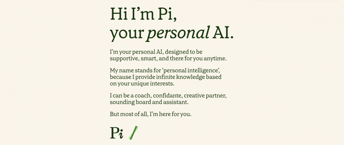 Pi: Your personal AI friend