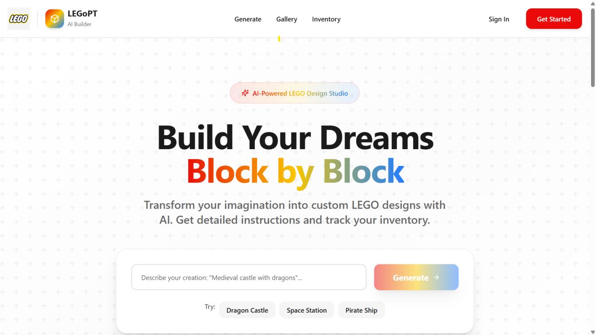 LEGoPT: The new synergy between creativity and GenAI